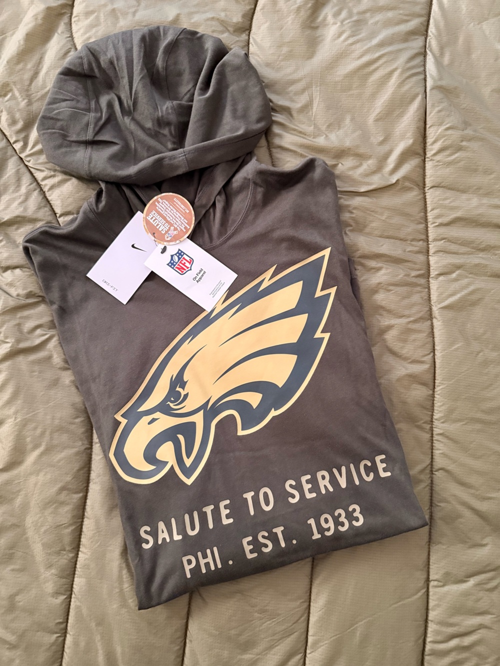 Nike x NFL 🦅 Philadelphia Eagles Green & Gold 🫡 to service Lightweight Hoodie